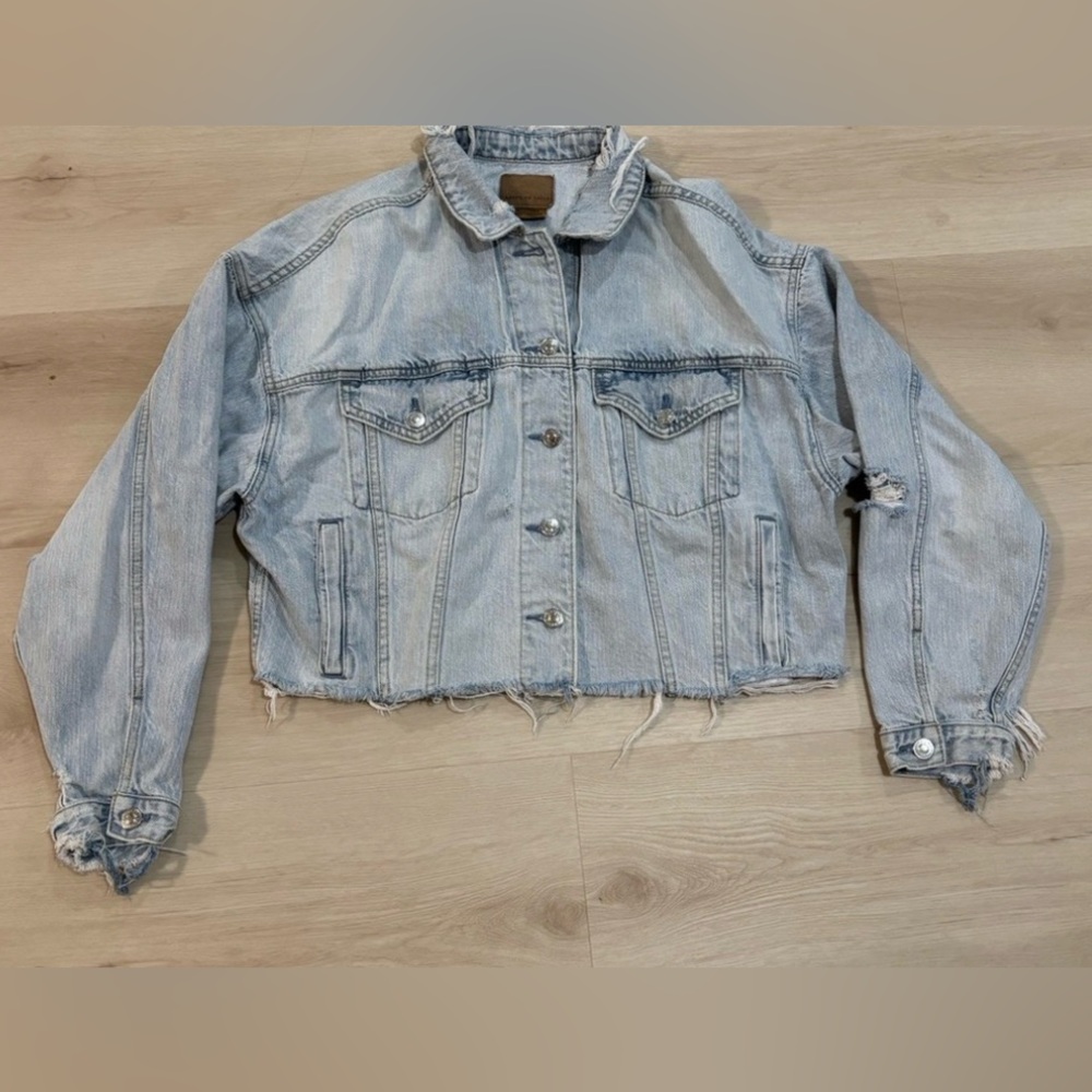 American Eagle Outfitters  Destroyed/ Distressed Denim Jacket